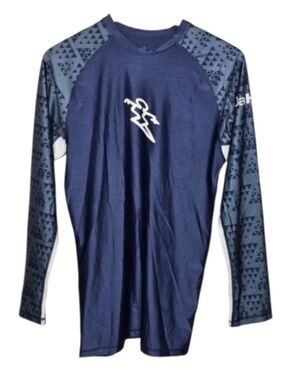 Da Hui Blue Rash Guard Long Sleeve Shirt